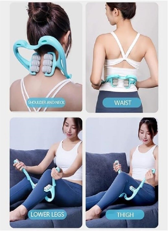 Manual Neck Massager with Rollers
