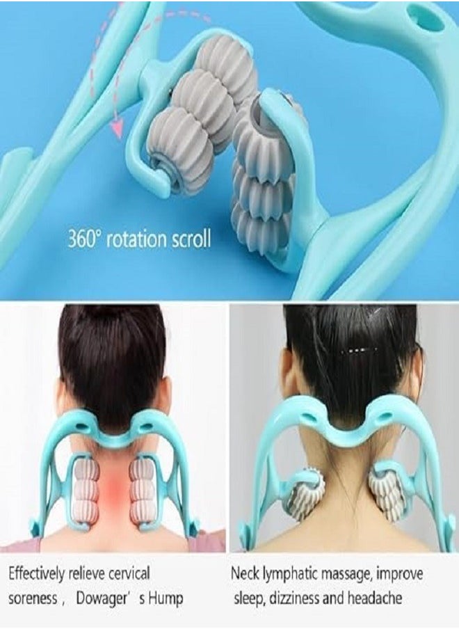 Manual Neck Massager with Rollers