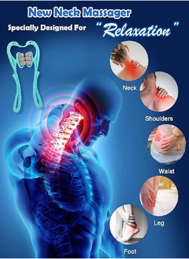 Manual Neck Massager with Rollers
