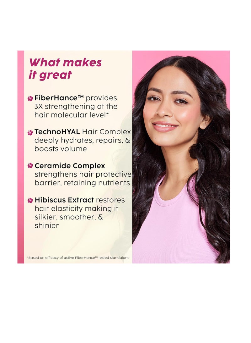 PLIX THE PLANT FIX Hibiscus Bond Repair Shampoo (200ml) + Conditioner (175ml) Repairs Molecular Structure & Reduces Breakage FiberHance & TechnoHYAL Hair Complex - Image 5