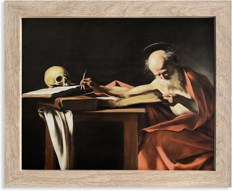 HoozGee Saint Jerome Writing Painting Canvas Art by Caravaggio - Image 1