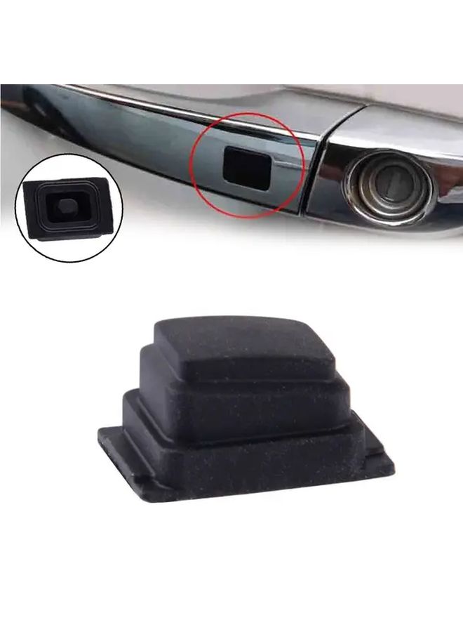 Black Door Handle Button Cover Without Wire Left Right Side Fit 2015 2020 - Image 1