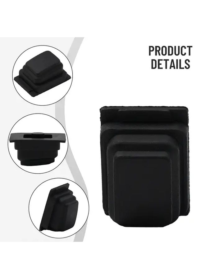 Black Door Handle Button Cover Without Wire Left Right Side Fit 2015 2020 - Image 2