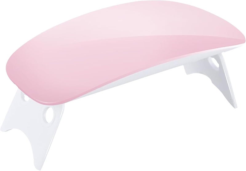 AiScrofa Mini UV LED Nail Lamp, Portable Gel Light Mouse Shape Pocket Size Nail Dryer with USB Cable for All Gel Polish and Detection Light 