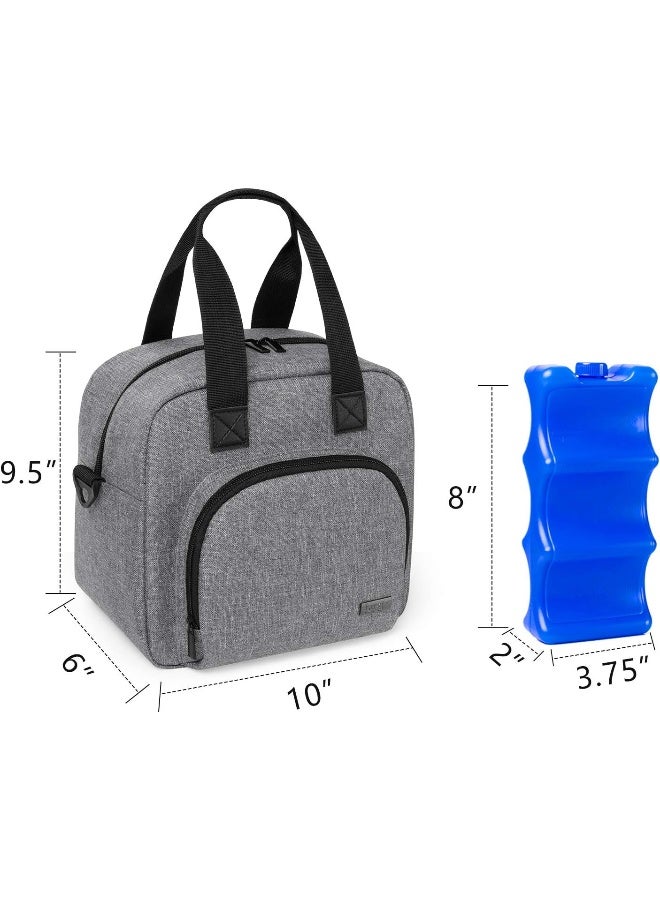 Luxja Breastmilk Cooler Bag, Leakproof Breast Milk Cooler (Bag Only) Fits for 5-9 Ounce bottles(with an Ice Pack) Grey - Image 4