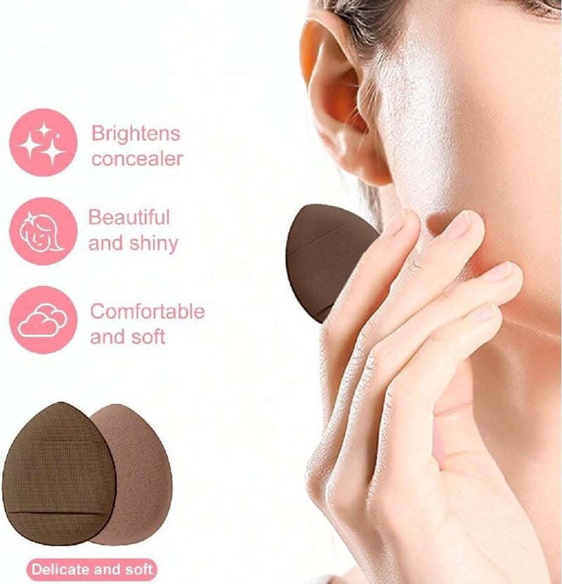 Goodern 40PCS Makeup Brushes Set with Sponges and Accessories - Brown - Image 4