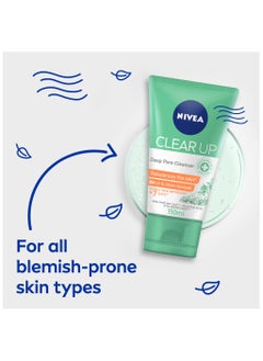 Nivea Face Wash Deep Pore Cleanser Clear Up With Sea Salt Salicylic And  Hyaluronic Acid  - Image 2