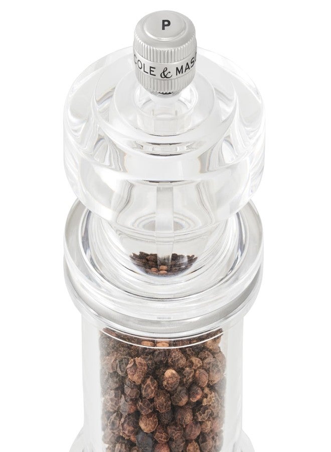 Cole & Mason 605 Refillable Spice Mill - Kitchen & Home Accessory - Salt & Pepper Grinder Set - Salt & Peppercorn Included - Acrylic - New Salt & Pepper Set 5.5" - Image 5