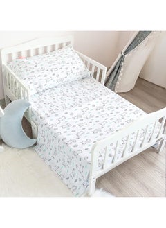 Moonsea Moonsea Crib Sheet Set 3-Piece, Bunny Toddler Bed Set for Boys and Girls  - Image 1