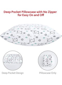 Moonsea Moonsea Crib Sheet Set 3-Piece, Bunny Toddler Bed Set for Boys and Girls  - Image 5