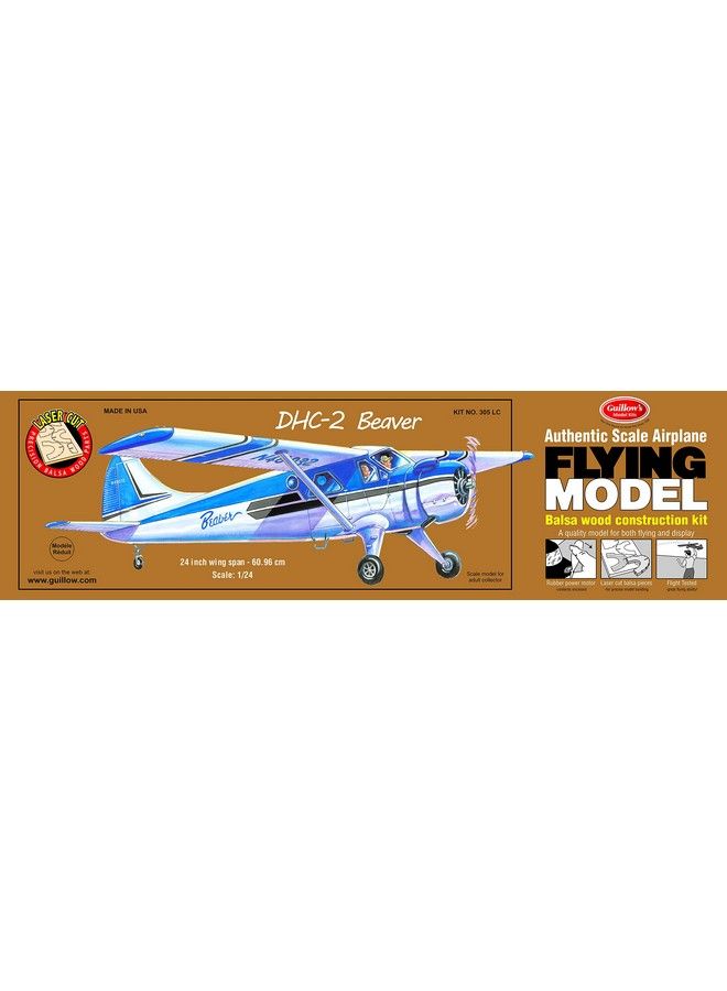 Guillow S Beaver Dhc 2 Laser Cut Model Kit For 8 11 Years - Image 2