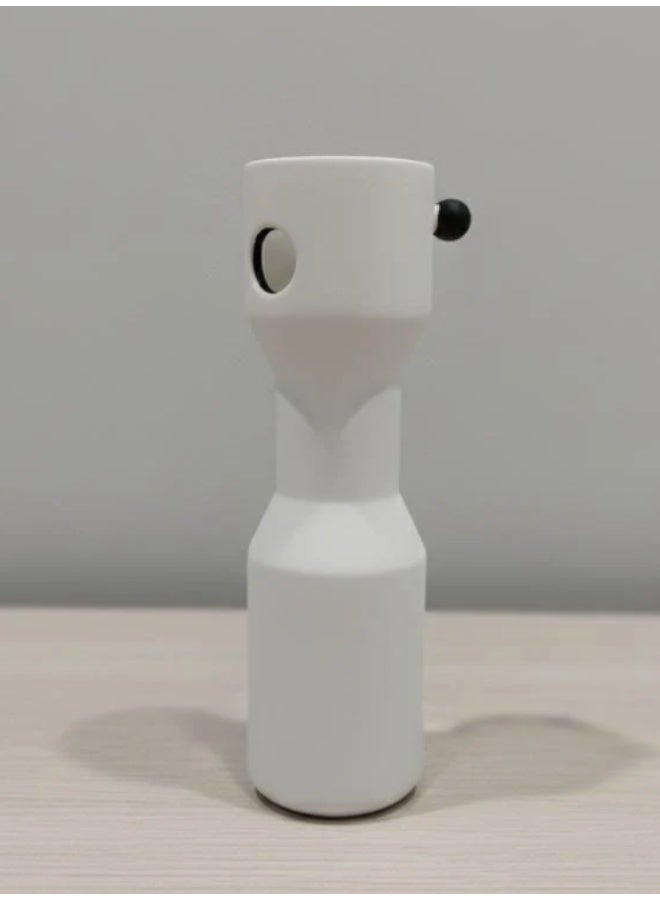 AKDC Slim White Hard Plastic Flower Vase – Minimalist Modern Style – 30×8.5 cm - Image 2
