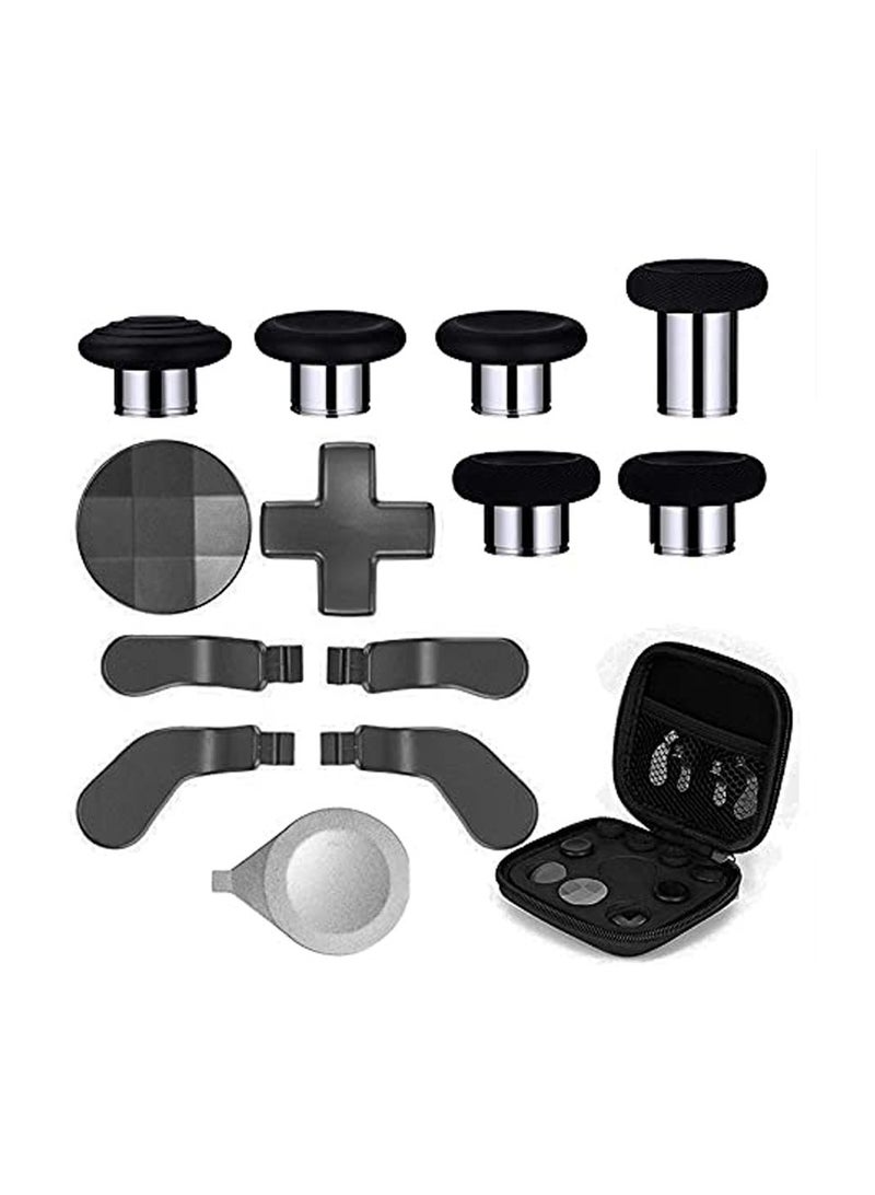 14IN1 Metal Alloy Thumbsticks Trigger D-Pads on Set for XBOX One Elite Series 2 ( model 1797 ) Controller - Black - Image 2