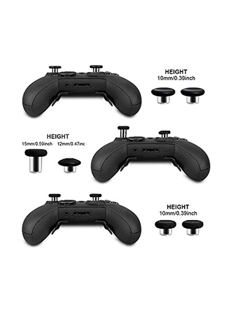 14IN1 Metal Alloy Thumbsticks Trigger D-Pads on Set for XBOX One Elite Series 2 ( model 1797 ) Controller - Black - Image 3