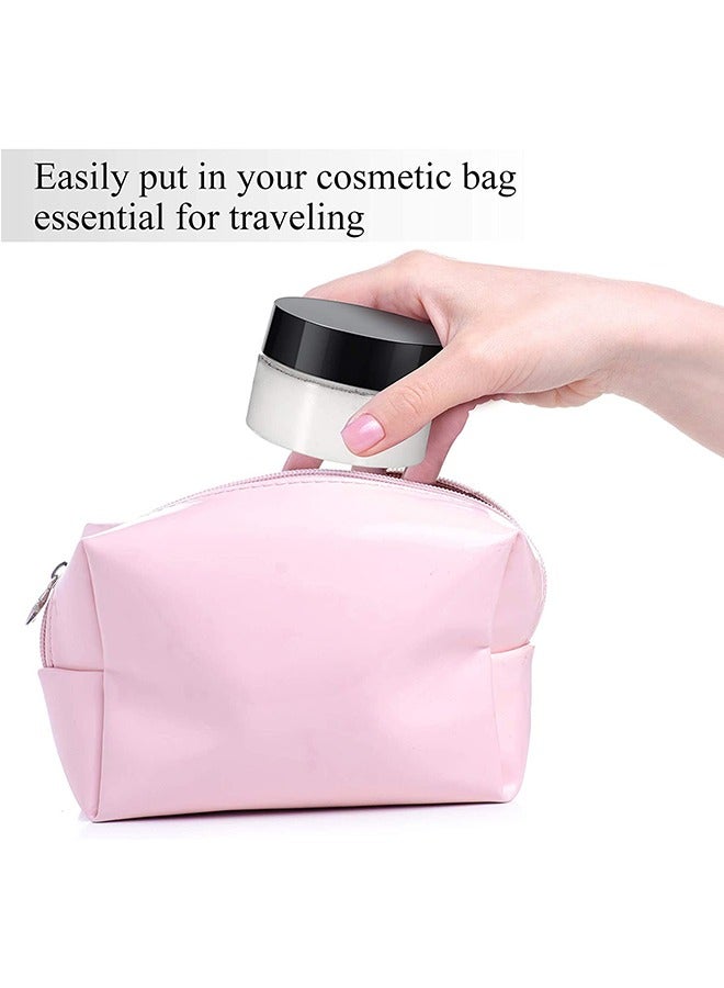 4 Pieces Round Clear Wide-mouth Leak Proof Plastic Container Jars with Lids for Travel Storage Makeup Beauty Products Face Creams Oils Salves Ointments DIY Slime Making or Others 30ml - Image 4