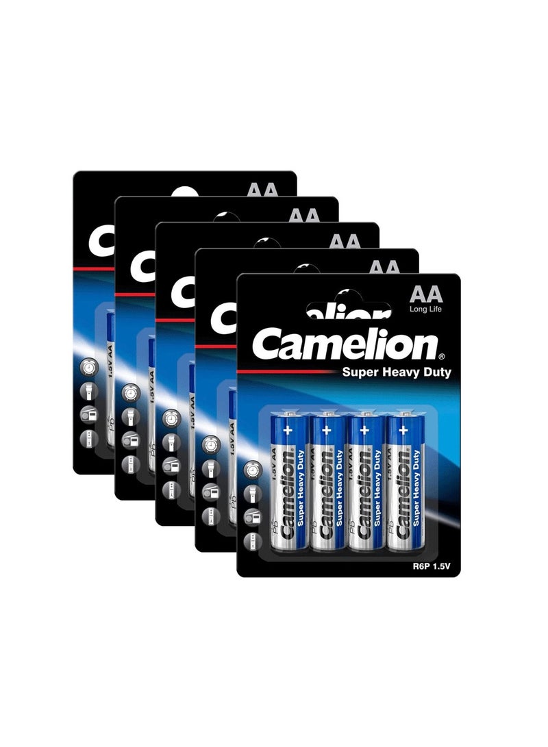 Camelion Super Heavy Duty Batteries R6/AA/Pack of 4 x5 - Image 1