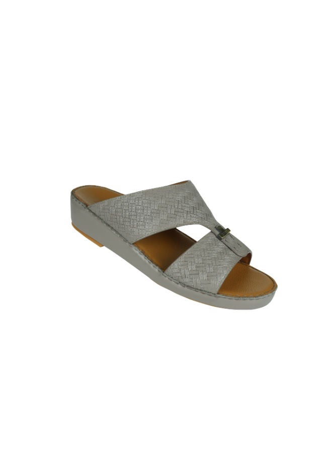 Barjeel Uno Mens Arabic Sandals BSP1-61 Grey