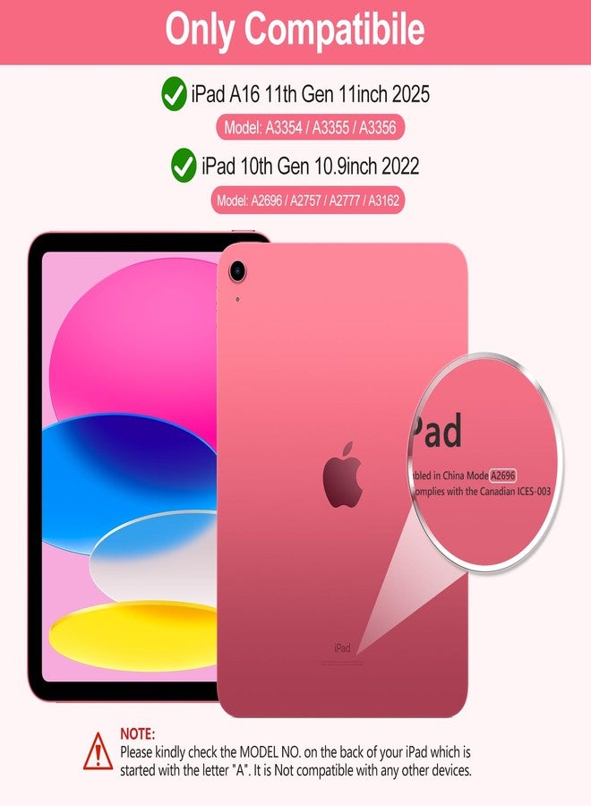 COO iPad 10th Generation Case with Keyboard (10.9 inch, 2022), Case for iPad 10th Generation with Detachable Wireless Bluetooth Keyboard, Folio Stand Case for iPad 10th Gen with Pencil Holder (Pink) - Image 3