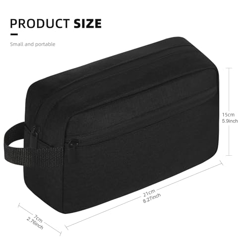 Icramsy Travel Toiletry bag Toiletry bag for women men Hanging Cosmetic bag Travel accessories for Women Men (Black) - Image 2