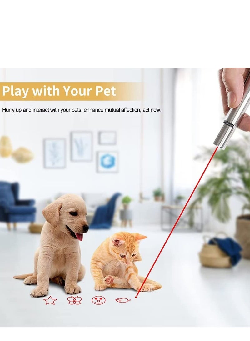 Laser Pointer Cat Laser Pointer Red LED Light Pointer Cat Toys for Indoor Cats Dogs Long Range 3 Modes Lazer Projection Playpen USB Recharge Pointer - Image 2