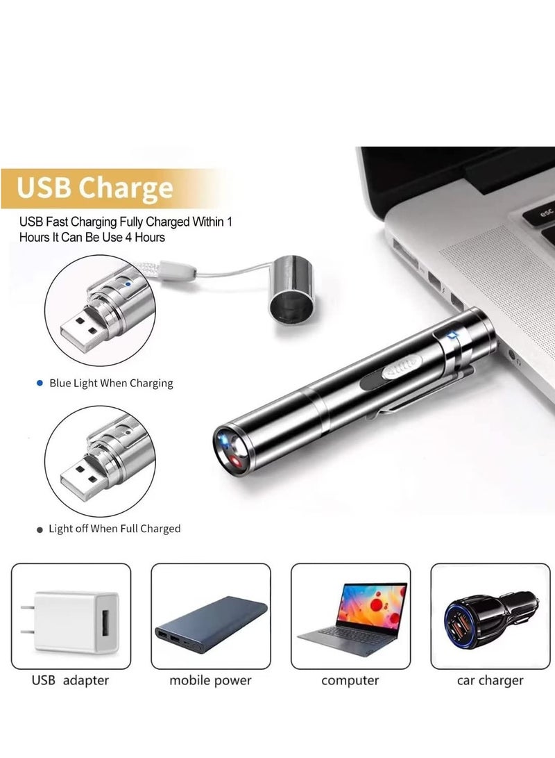 Laser Pointer Cat Laser Pointer Red LED Light Pointer Cat Toys for Indoor Cats Dogs Long Range 3 Modes Lazer Projection Playpen USB Recharge Pointer - Image 5