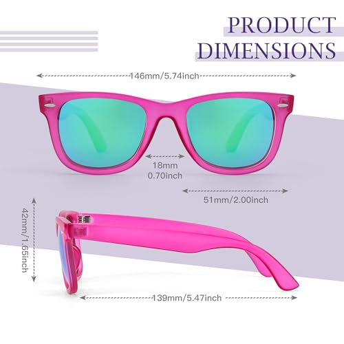 SIPHEW Polarized Sunglasses for Women & Men - UV400 Mirrored Beach Eyewear, Designer Unisex Fashion Sunglasses Medium Fit - Image 5