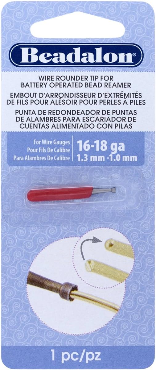 Beadalon Wire Rounder Burr Attachment Use with Battery Operated Bead Reamer and 16 18 and Smaller Gauge Wires