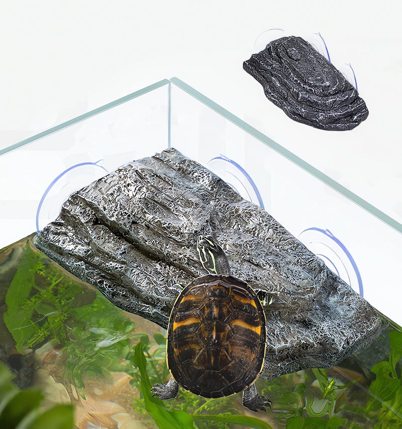 YZHZOM Turtle Basking Platform with Suction Cups, Floating Resting Terrace for Frogs, Terrapins and Tortoises - Image 1