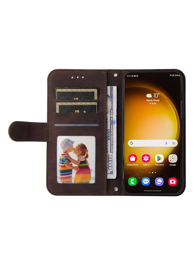 S-TOP Case For Samsung Galaxy S24 Ultra Skin Feel Life Tree Metal Button Leather Phone Case - Image 4