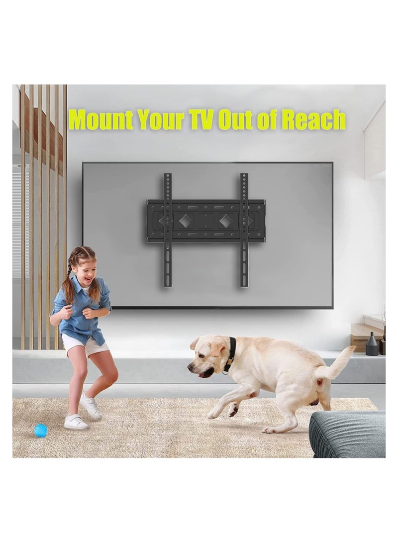 ELTRAZONE TV Wall Mount Bracket Fixed for Most 26  65 LED OLED 4K Flat Screen TVs Low Profile TV Mount Holds up to 132lbs VESA 400X400mm  Fits 16 Studs - Image 3