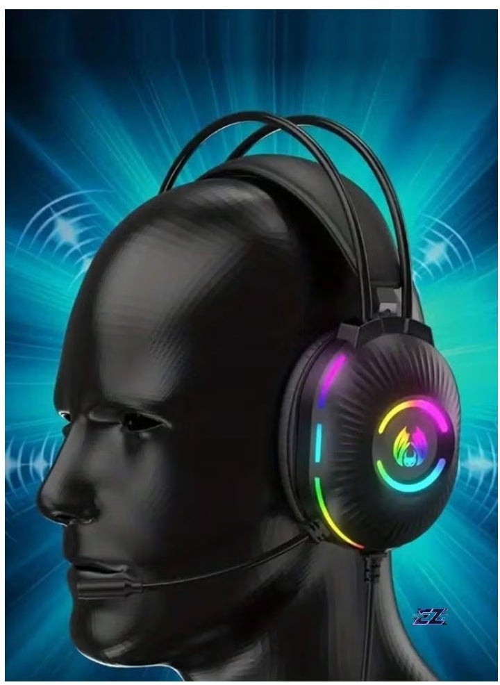 ELTRAZONE Cross-Border Exclusive PC Gaming Headset, Head-Mounted with Shocking Bass, Sound Location Recognition, E-Sports Noise Reduction, and Enhanced Audio for Immersive Gaming Experience - Image 1