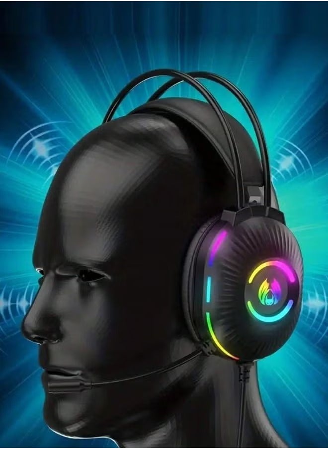 ELTRAZONE Cross-Border Exclusive PC Gaming Headset, Head-Mounted with Shocking Bass, Sound Location Recognition, E-Sports Noise Reduction, and Enhanced Audio for Immersive Gaming Experience - Image 3