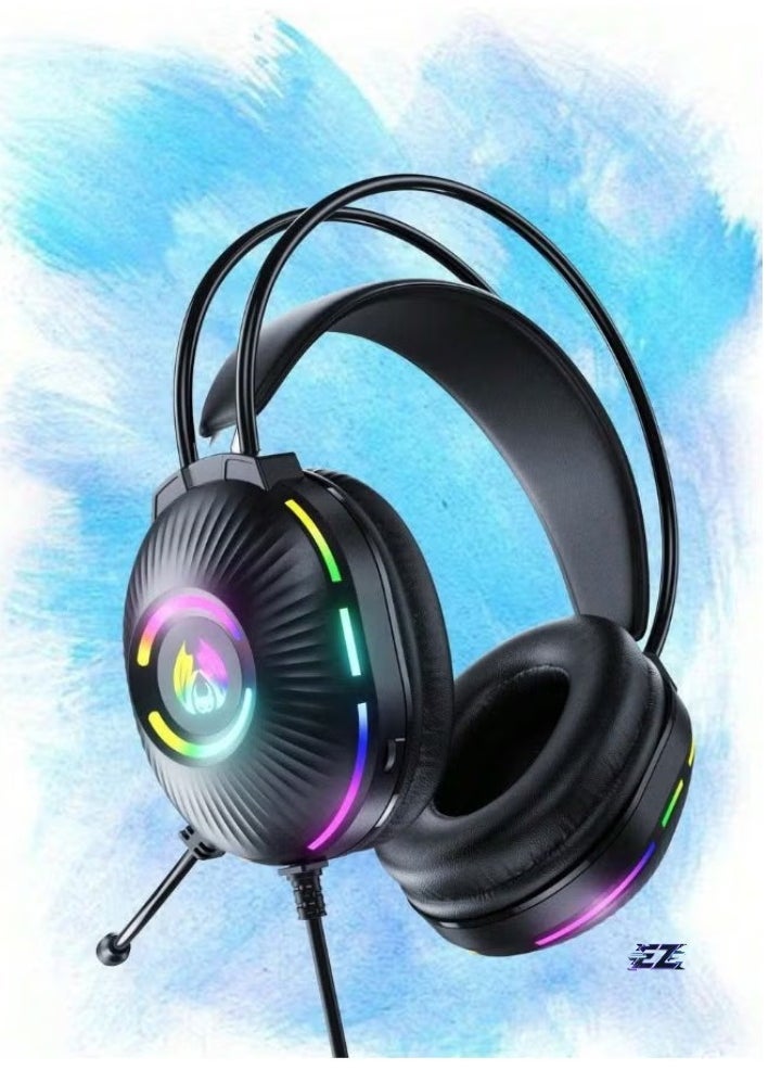 ELTRAZONE Cross-Border Exclusive PC Gaming Headset, Head-Mounted with Shocking Bass, Sound Location Recognition, E-Sports Noise Reduction, and Enhanced Audio for Immersive Gaming Experience - Image 2