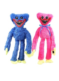 Y&D 2 Pieces Poppy Playtime Huggy Wuggys Plush Toys Blue and Pink 40cm  - Image 1