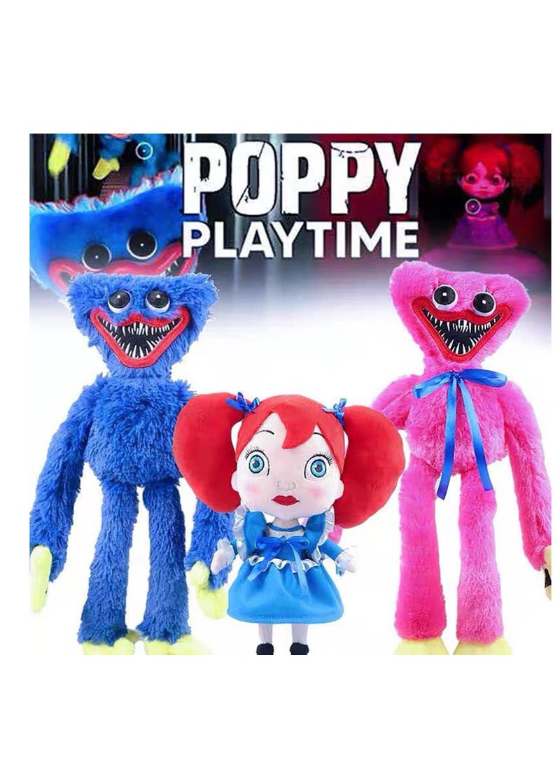 Y&D 2 Pieces Poppy Playtime Huggy Wuggys Plush Toys Blue and Pink 40cm  - Image 2