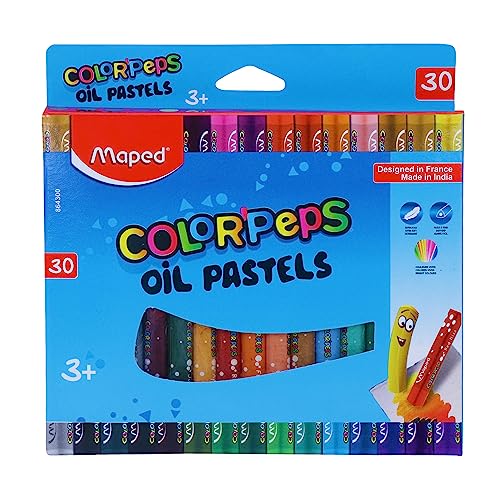 Maped Color'Peps - Oil Pastels 30 Shades Cardboard Box | Oil Pastels | Soft Colours - Image 2