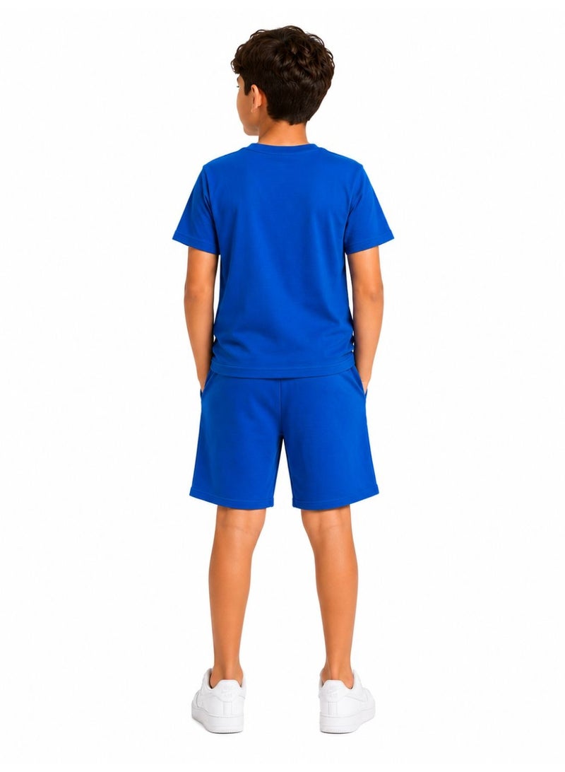 Caesar Boys' 2-piece set: short-sleeved T-shirt and shorts. - Image 3