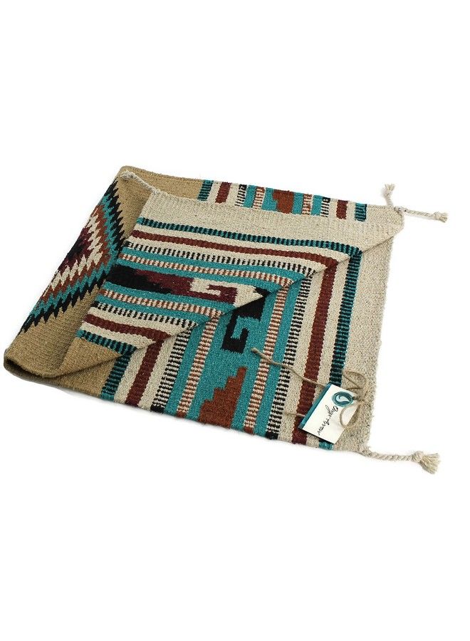 Onyx Arrow Southwest Décor Area Rug 20 X 40 Inches Center Diamond Tan Turquoise - Image 5