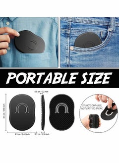 KASTWAVE Pocket Palm Combs, Palm Brush for Men, Portable Hair Brushes Plastic Beard Comb Shampoo Brushes Pocket Comb Scalp Massager Brush Scalp Massager Brush Comb for Travel, 6Pcs  - Image 2