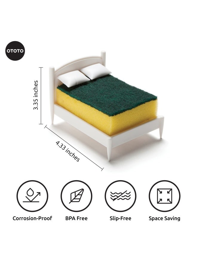 OTOTO Clean Dreams Kitchen Sponge Holder  Plastic Dish  Fits Any Standard Size Scrubby  Decor and Unique Gift Idea - Image 2