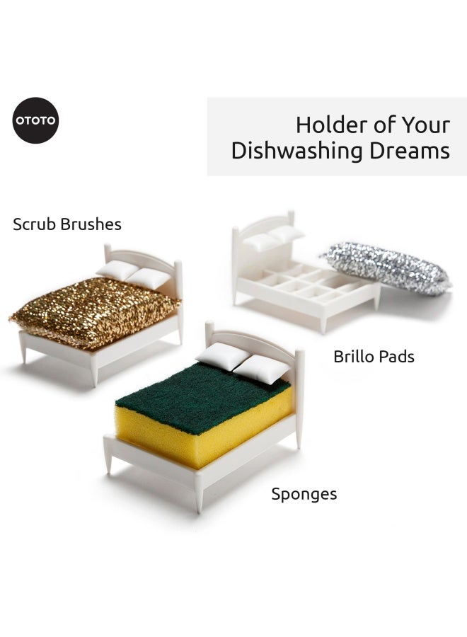 OTOTO Clean Dreams Kitchen Sponge Holder  Plastic Dish  Fits Any Standard Size Scrubby  Decor and Unique Gift Idea - Image 3