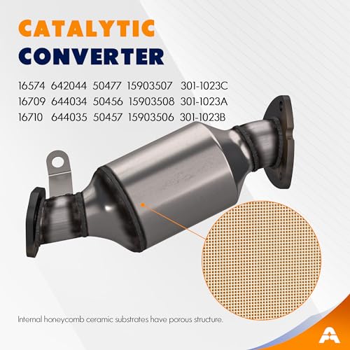ASOPARTS Catalytic Converter 3.6L Fit for 2008-2017 Buick Enclave, 2009-2017 Chevy Traverse, 2007-2017 GMC Acadia, 2007-2010 Saturn Outlook (3PCS) - Image 4