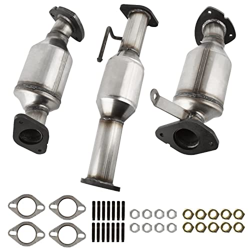 ASOPARTS Catalytic Converter 3.6L Fit for 2008-2017 Buick Enclave, 2009-2017 Chevy Traverse, 2007-2017 GMC Acadia, 2007-2010 Saturn Outlook (3PCS) - Image 1