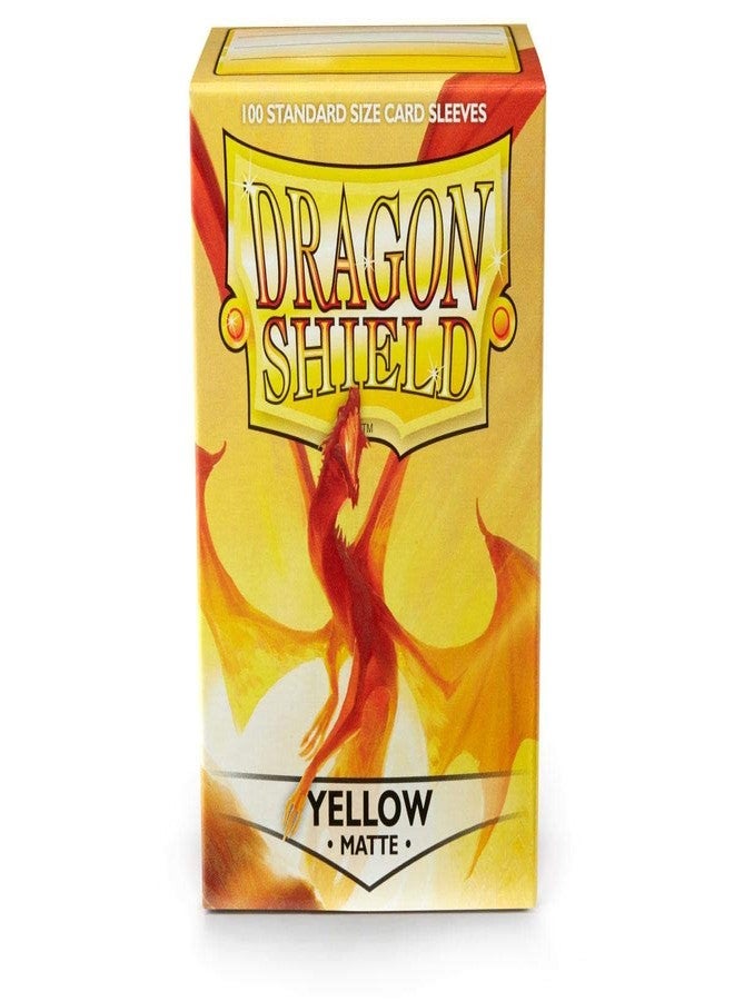 dragon shield 10 Packs Dragon Shield Matte Yellow Standard Size 100 ct Card Sleeves Display Case - Image 4