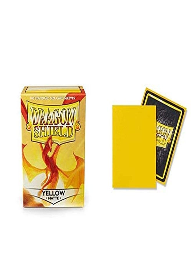dragon shield 10 Packs Dragon Shield Matte Yellow Standard Size 100 ct Card Sleeves Display Case - Image 3