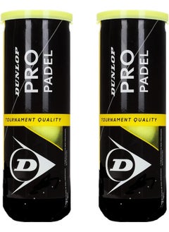 Dunlop Sports Pro Padel 3-Balls Can – Tournament Quality Pressurized Balls, Great Control and Extended Durability (2 Pack/Yellow) - pzsku/ZAC22D5DE2193BC56F598Z/45/_/1726132239/95fd2887-12e6-4dc5-9891-e4cdf94ccd3e