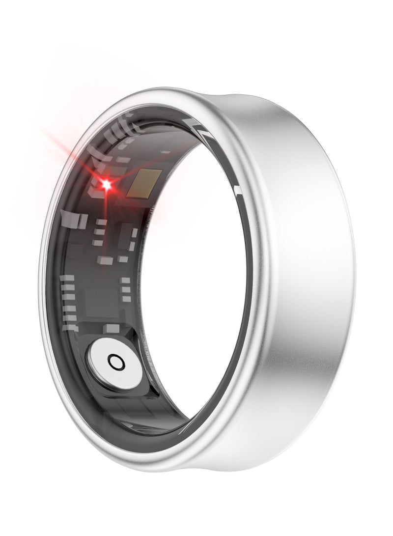general Smart Ring SR05 for Heart Rate BlodOxygen Sleep Monitoring all Weather Motion Calculation 24-hour Health Monitoring Protect Your Health Sub-Silver No.20 - Image 4