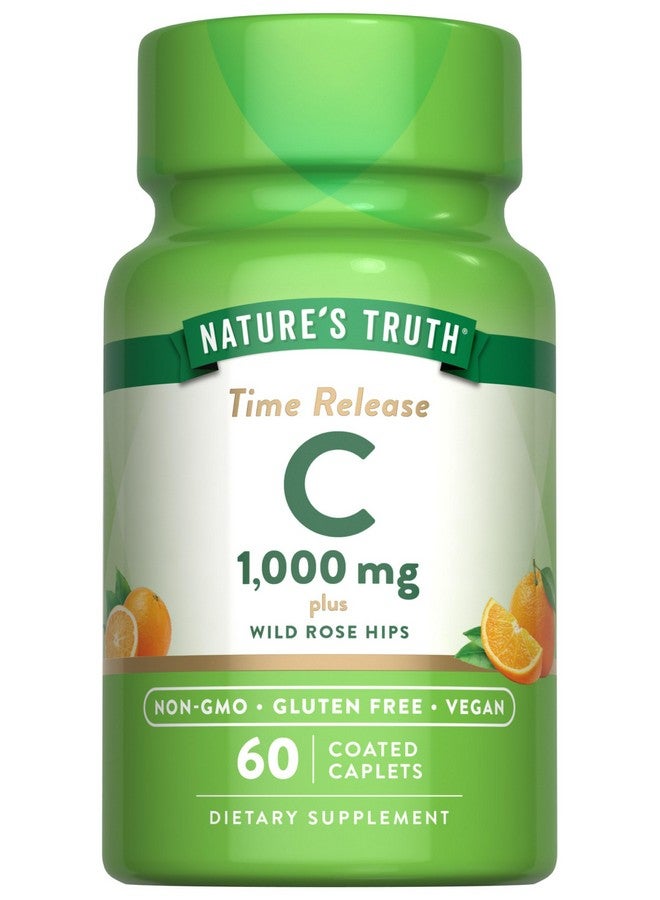 Nature's Truth Nature's Truth Vitamin C 1000mg | 60 Caplets | with Wild Rose Hips | Vegan, Non-GMO & Gluten Free Supplement - Image 1