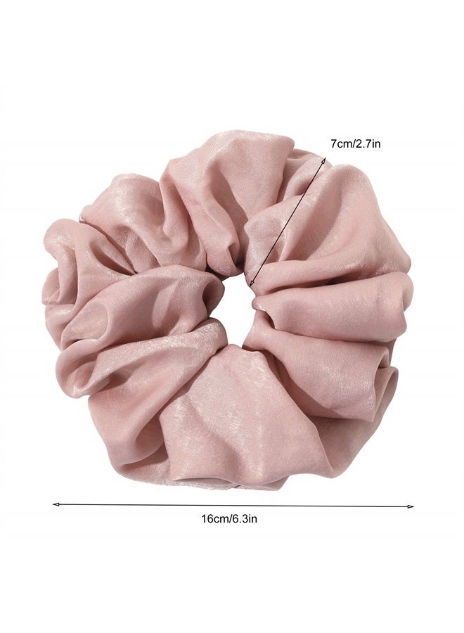 Ivyu Scrunchies Hair Ties for Women - Big Silk Satin Scrunchie Exra Large Jumbo Gaint Oversized Cute Scrunchy for Curl Thick Hair Ligas Para el Cabello De Mujer Decorations Hair Accessories Gift for Girls - Image 2