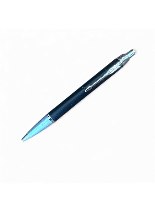 ركس بكج أقلام فاخرة لون اسود و سلفر جودة عالية وأداء سلس حبر جاف ازرق 12 قلم  69515 - Image 2